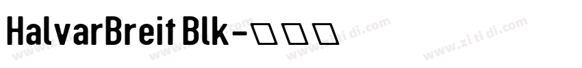 HalvarBreit Blk字体转换